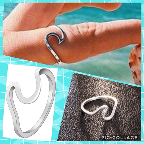Ocean Wave Ring !!! size 8 - Picture 3 of 5